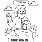 Titus Bible Character Coloring Page – Free Printable for Kids (Titus 14)