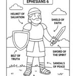 Armor of God Coloring Page – Ephesians 6 Printable for Kids