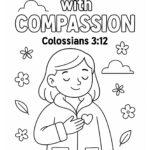Colossians 3:12 Coloring Page – “Clothe Yourselves with Compassion” (Free Printable)