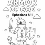 Ephesians 6:11 Coloring Page – “Put on the Full Armor of God” (Free Printable)