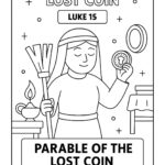 Parable of the Lost Coin – Free Bible Coloring Page (Luke 15)