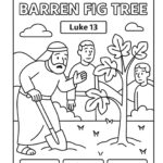 The Barren Fig Tree – Free Luke 13 Coloring Page for Kids