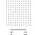 Daniel in Lion’s Den Coloring Word Search