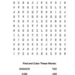 Zacchaeus Coloring Word Search