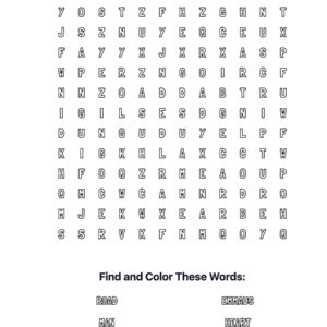 Emmaus Road Coloring Word Search