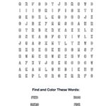 Feeding 5000 Coloring Word Search