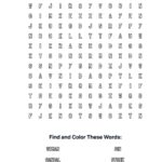 Woman Caught Coloring Word Search