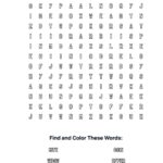 Widow’s Mite Coloring Word Search