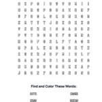 Ruth & Naomi Coloring Word Search