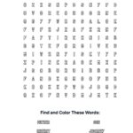 Prodigal Son Parable Coloring Word Search