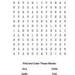 Calming Storm Coloring Word Search