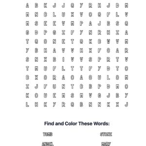 Resurrection Coloring Word Search