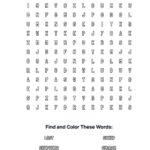 Lost Sheep Coloring Word Search