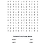 Gethsemane Coloring Word Search