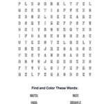 Water to Wine Coloring Word Search