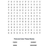 Friend at Midnight Coloring Word Search