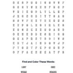 Lost Coin Coloring Word Search