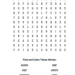 Nativity Coloring Word Search