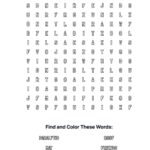 Healing Paralytic Coloring Word Search