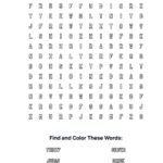 Judas Betrayal Coloring Word Search