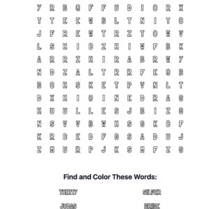 Judas Betrayal Coloring Word Search