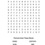 Beatitudes Coloring Word Search