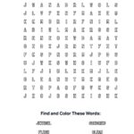 Heart Teaching Coloring Word Search