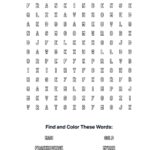 Visit of Magi Coloring Word Search