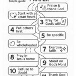12 Steps of Effective Prayer – Free Printable Colouring Page