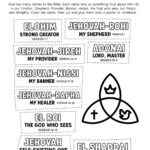 Names of God: Cut & Colour Labels (Free Printable)