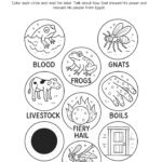 Ten Plagues of Egypt – Printable Colouring Page (Exodus 7–12)