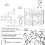Free Parable of the Lost Son Worksheet – Luke 15:11-32 for Kids